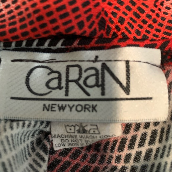 Vintage Caran blouse split bell sleeves and belt, plus size 2x /3x - Picture 5 of 8